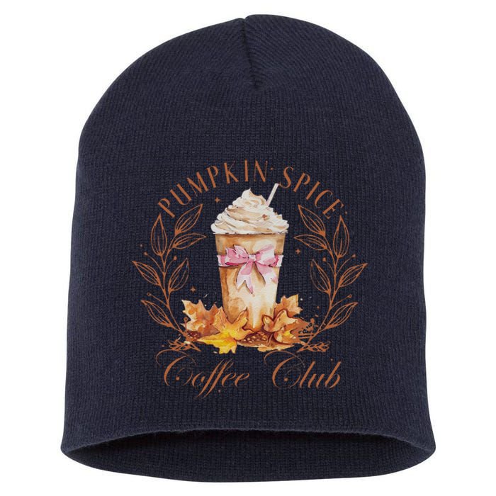 Coquette Pumpkin Spice Pumpkin Patch Short Acrylic Beanie