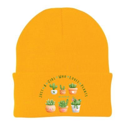 Cactus Plant, Succulents, Just A Girl Who Loves Plants Knit Cap Winter Beanie