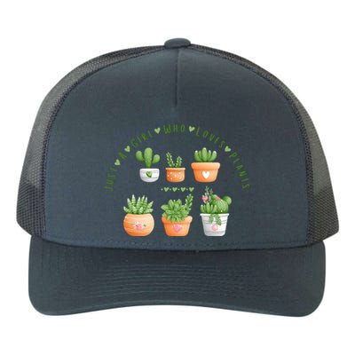 Cactus Plant, Succulents, Just A Girl Who Loves Plants Yupoong Adult 5-Panel Trucker Hat