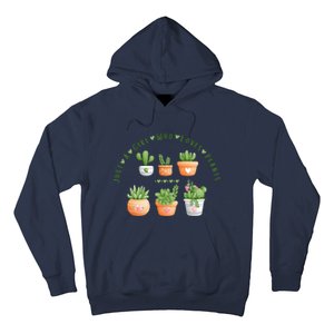 Cactus Plant, Succulents, Just A Girl Who Loves Plants Hoodie