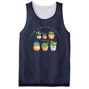 Cactus Plant, Succulents, Just A Girl Who Loves Plants Mesh Reversible Basketball Jersey Tank