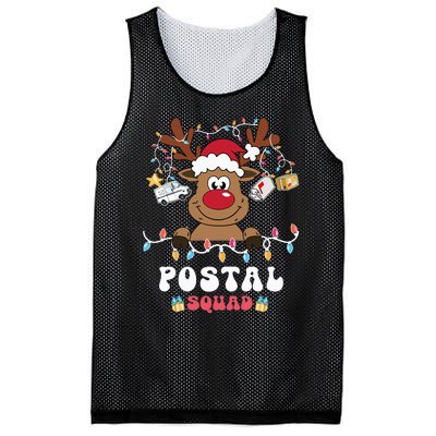 Christmas Postal Squad Postman Mail Delivery Cute Reindeer Mesh Reversible Basketball Jersey Tank