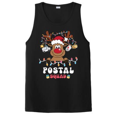 Christmas Postal Squad Postman Mail Delivery Cute Reindeer PosiCharge Competitor Tank