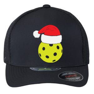 Christmas Pickleball Santa Hat Funny Pickle Ball Player Xmas Meaningful Gift Flexfit Unipanel Trucker Cap