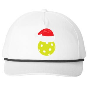 Christmas Pickleball Santa Hat Funny Pickle Ball Player Xmas Meaningful Gift Snapback Five-Panel Rope Hat