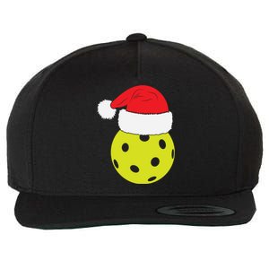 Christmas Pickleball Santa Hat Funny Pickle Ball Player Xmas Meaningful Gift Wool Snapback Cap