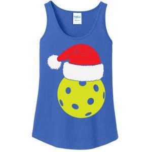 Christmas Pickleball Santa Hat Funny Pickle Ball Player Xmas Meaningful Gift Ladies Essential Tank