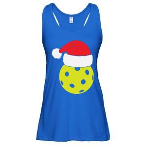 Christmas Pickleball Santa Hat Funny Pickle Ball Player Xmas Meaningful Gift Ladies Essential Flowy Tank