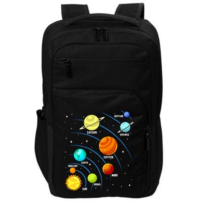Colorful Planets Solar Systemss Boy Space Science Impact Tech Backpack