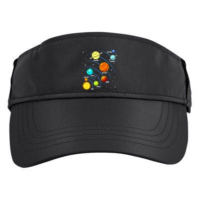 Colorful Planets Solar Systemss Boy Space Science Adult Drive Performance Visor