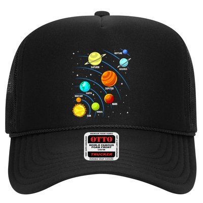 Colorful Planets Solar Systemss Boy Space Science Trucker Hat