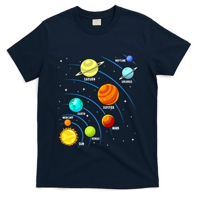 Colorful Planets Solar Systemss Boy Space Science T-Shirt
