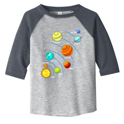 Colorful Planets Solar Systemss Boy Space Science Toddler Fine Jersey T-Shirt