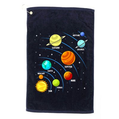 Colorful Planets Solar Systemss Boy Space Science Golf Towel