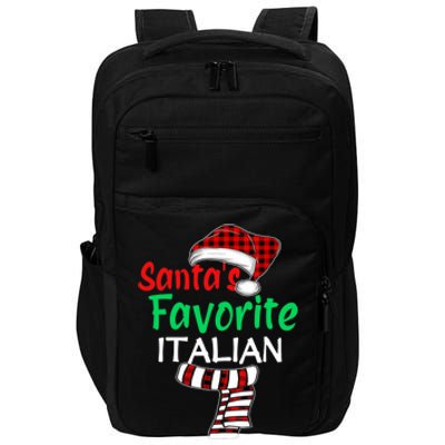 Christmas Pajama Santa Claus Shirt, Santa's Favorite Italian VNeck Impact Tech Backpack