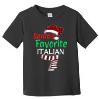 Christmas Pajama Santa Claus Shirt, Santa's Favorite Italian VNeck Toddler T-Shirt