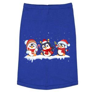 Christmas Penguins Santa Hat Lights Tree Xmas Penguin Lovers Gift Doggie Tank