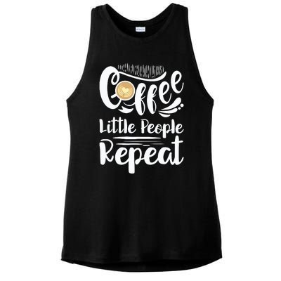 Childcare Provider Shirts Daycare Provider Coffee Lover Ladies PosiCharge Tri-Blend Wicking Tank