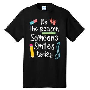 Childcare Provider Smilie Today Child Care Daycare Teacher Tall T-Shirt