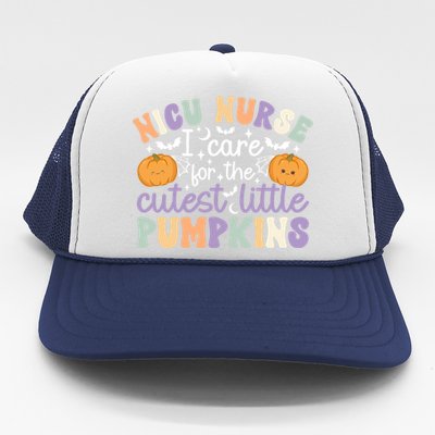 Cutest Pumpkins Spooky Nicu Nurse Halloween Nicu Nursing Gift Trucker Hat