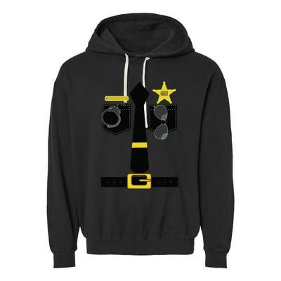 Chp Police Sheriff Highway Patrol Halloween Costume Garment-Dyed Fleece Hoodie