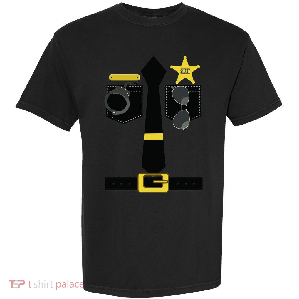 Chp Police Sheriff Highway Patrol Halloween Costume Garment-Dyed Heavyweight T-Shirt