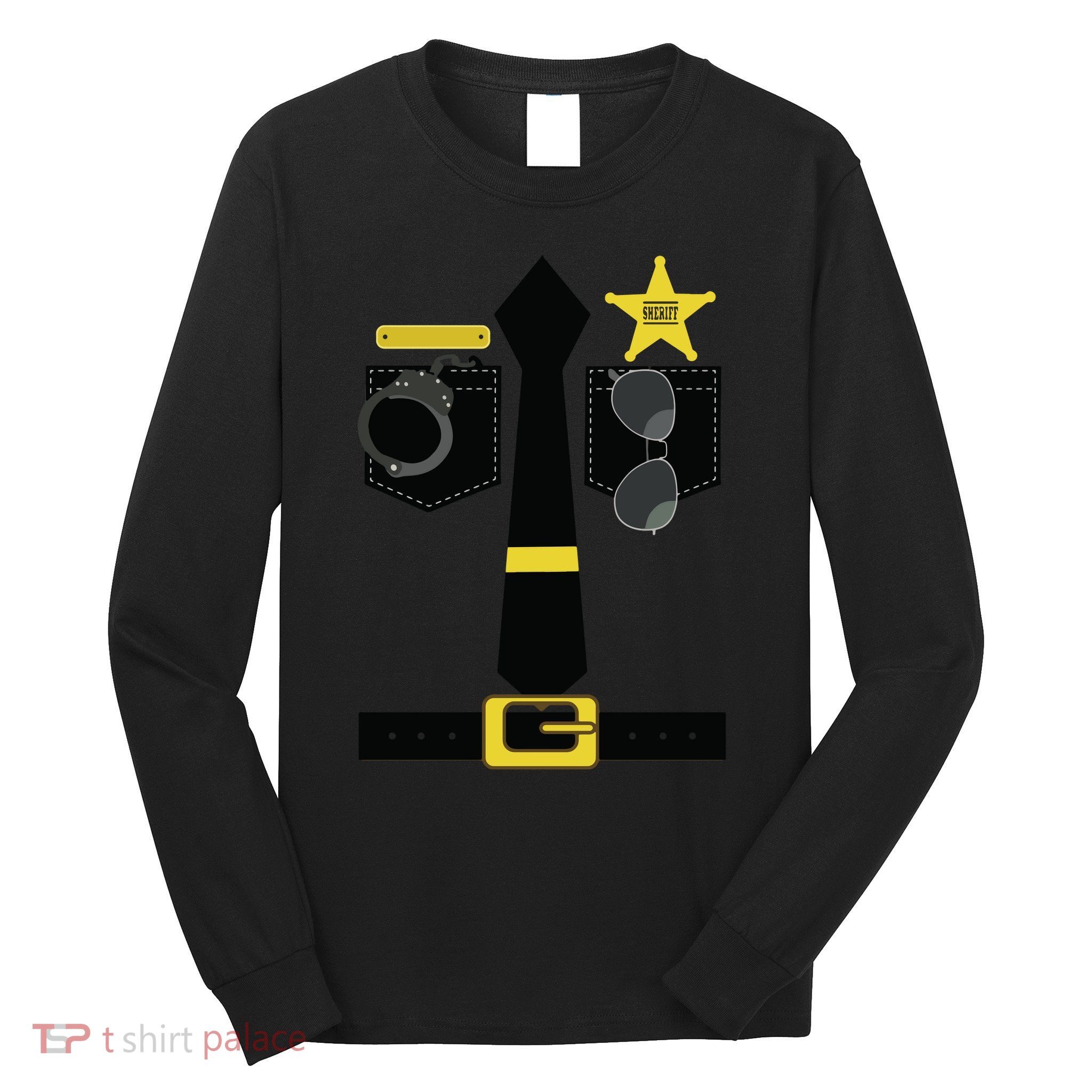 Chp Police Sheriff Highway Patrol Halloween Costume Long Sleeve Shirt