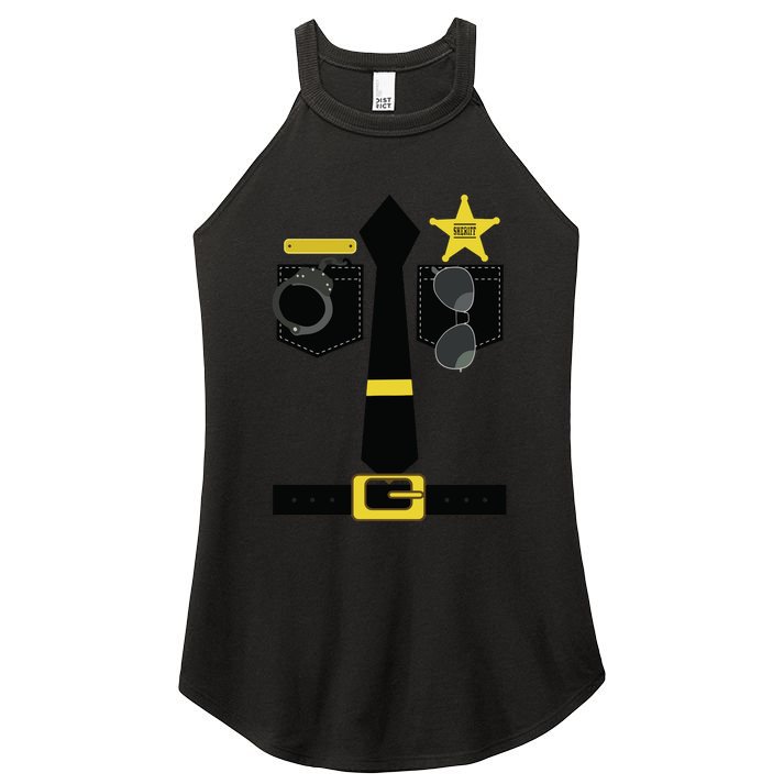 Chp Police Sheriff Highway Patrol Halloween Costume Women's Perfect Tri Rocker Tank