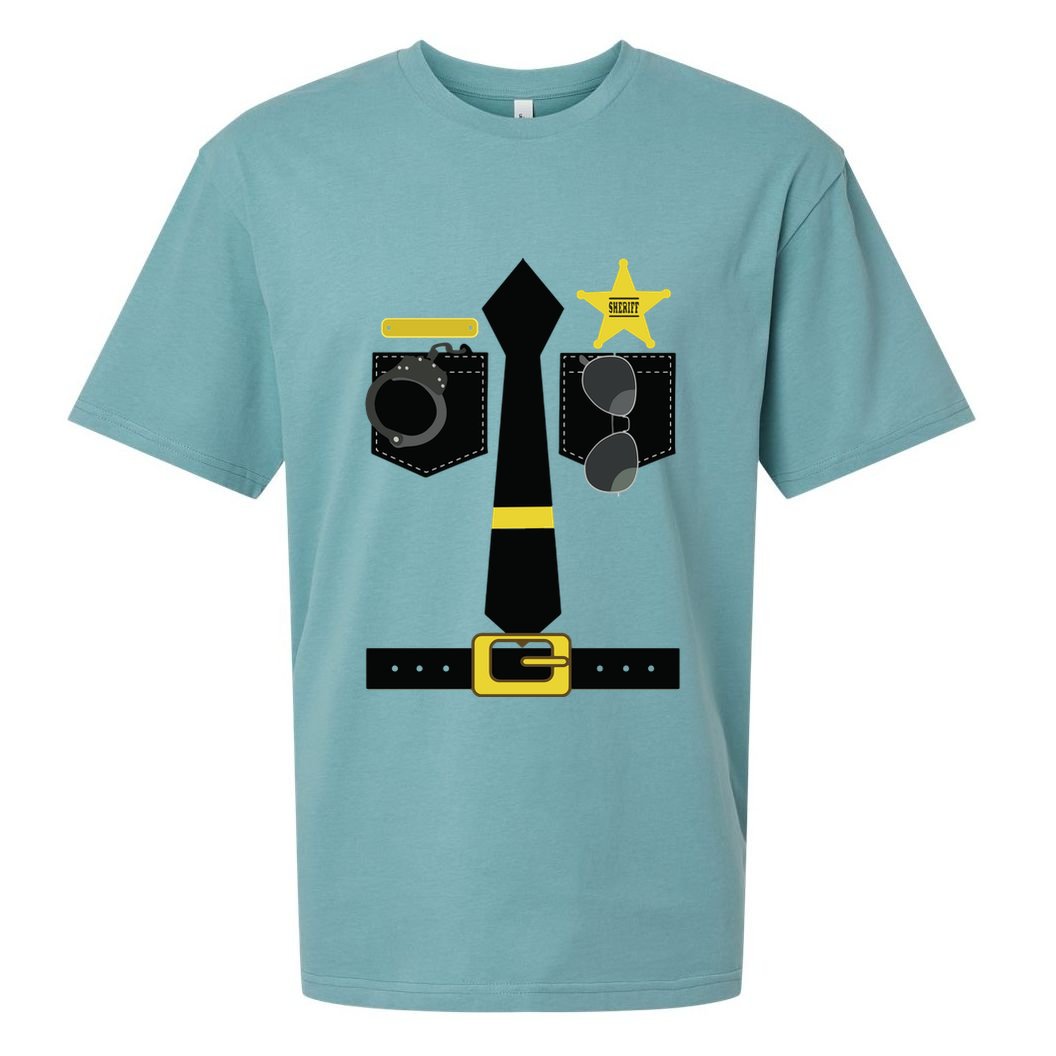Chp Police Sheriff Highway Patrol Halloween Costume Sueded Cloud Jersey T-Shirt