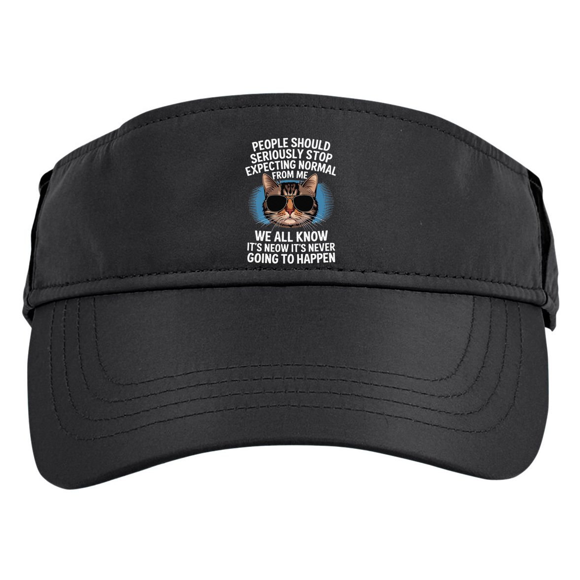 Cat People Should Seriously Graphic Design Idea Humor Novel Adult Drive Performance Visor