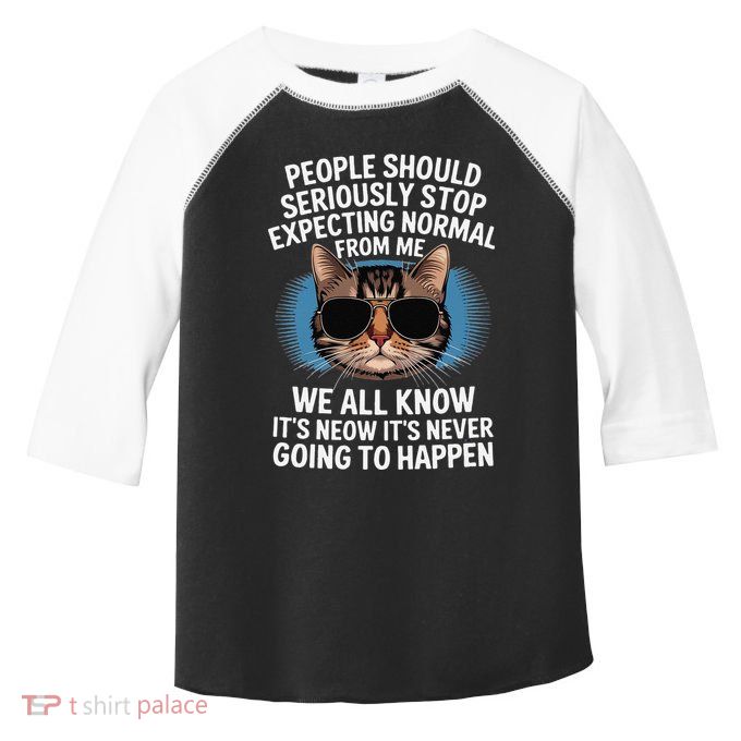 Cat People Should Seriously Graphic Design Idea Humor Novel Toddler Fine Jersey T-Shirt