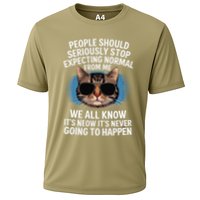 Cat People Should Seriously Graphic Design Idea Humor Novel Cooling Performance Crew T-Shirt