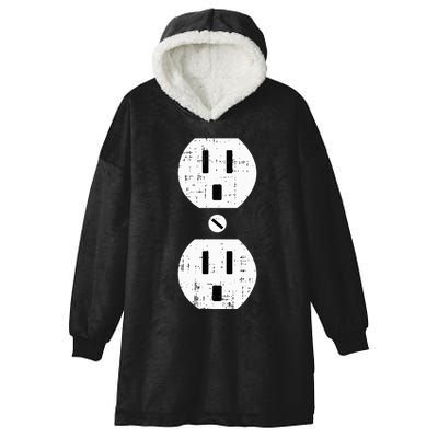 Couple Plug Socket Matching Costume Funny Halloween Gifts Hooded Wearable Blanket