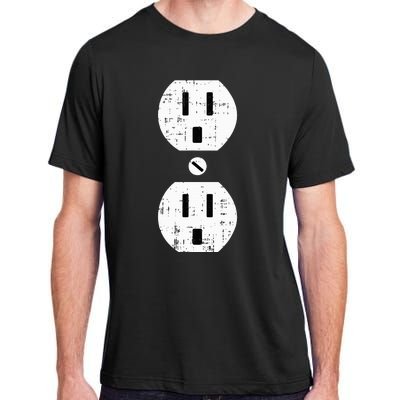 Couple Plug Socket Matching Costume Funny Halloween Gifts Adult ChromaSoft Performance T-Shirt