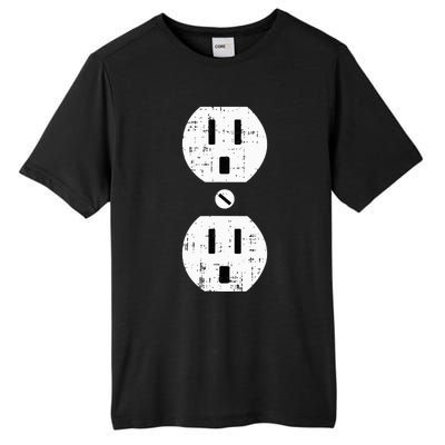 Couple Plug Socket Matching Costume Funny Halloween Gifts Tall Fusion ChromaSoft Performance T-Shirt