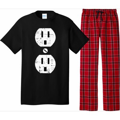 Couple Plug Socket Matching Costume Funny Halloween Gifts Pajama Set