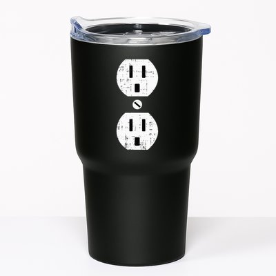 Couple Plug Socket Matching Costume Funny Halloween Gifts Tumbler