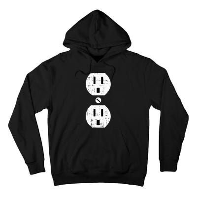 Couple Plug Socket Matching Costume Funny Halloween Gifts Tall Hoodie