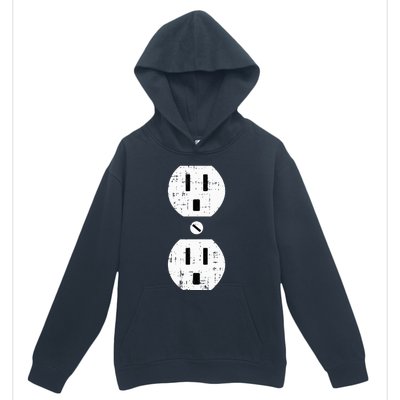 Couple Plug Socket Matching Costume Funny Halloween Gifts Urban Pullover Hoodie