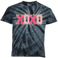 Chenille Patch Sparkling Xoxo Valentine Day Heart Love Gift Kids Tie-Dye T-Shirt