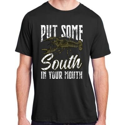 Crawfish Put Some South In Your Mouth Adult ChromaSoft Performance T-Shirt