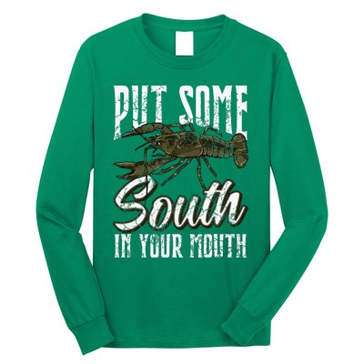 Crawfish Put Some South In Your Mouth Long Sleeve Shirt