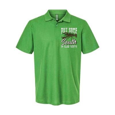 Crawfish Put Some South In Your Mouth Softstyle Adult Sport Polo