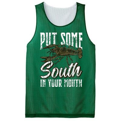 Crawfish Put Some South In Your Mouth Mesh Reversible Basketball Jersey Tank