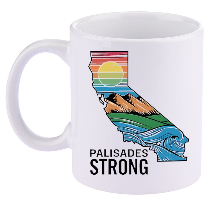 California Palisades Strong 11oz C Handle Ceramic Mug