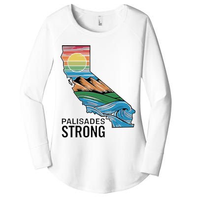 California Palisades Strong Women's Perfect Tri Tunic Long Sleeve Shirt