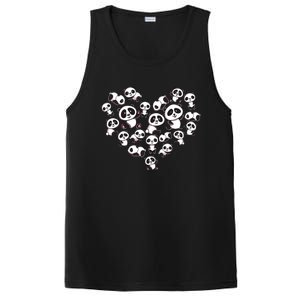 Cute Panda Shirts Panda Bear Lover Heart Gifts PosiCharge Competitor Tank