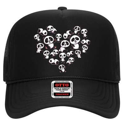 Cute Panda Shirts Panda Bear Lover Heart Gifts Trucker Hat