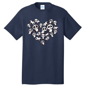 Cute Panda Shirts Panda Bear Lover Heart Gifts Tall T-Shirt