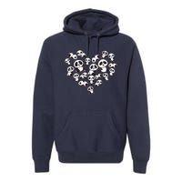 Cute Panda Shirts Panda Bear Lover Heart Gifts Premium Hoodie